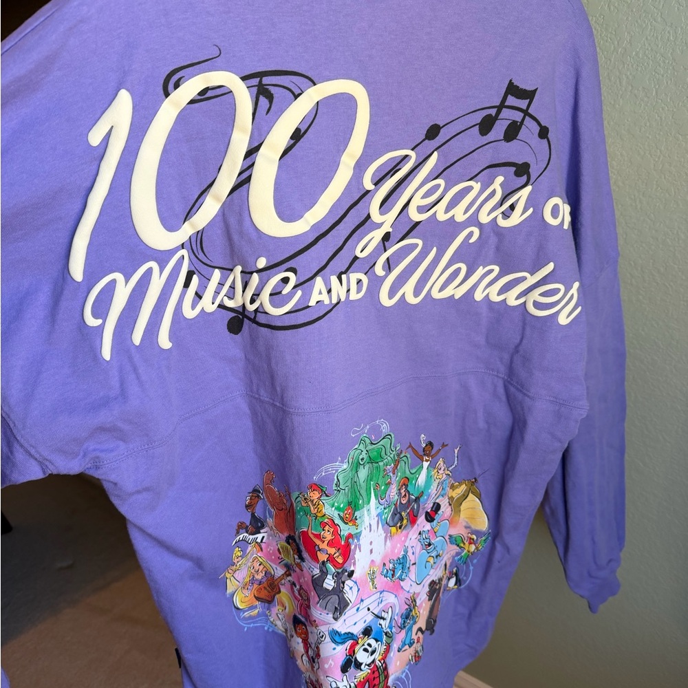 Disney Spirit Jersey – 100 Years of Music and Wonder  Size M 💜🎶